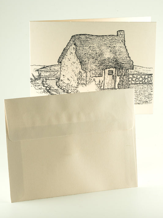Hand-stamped Cottage Note Cards