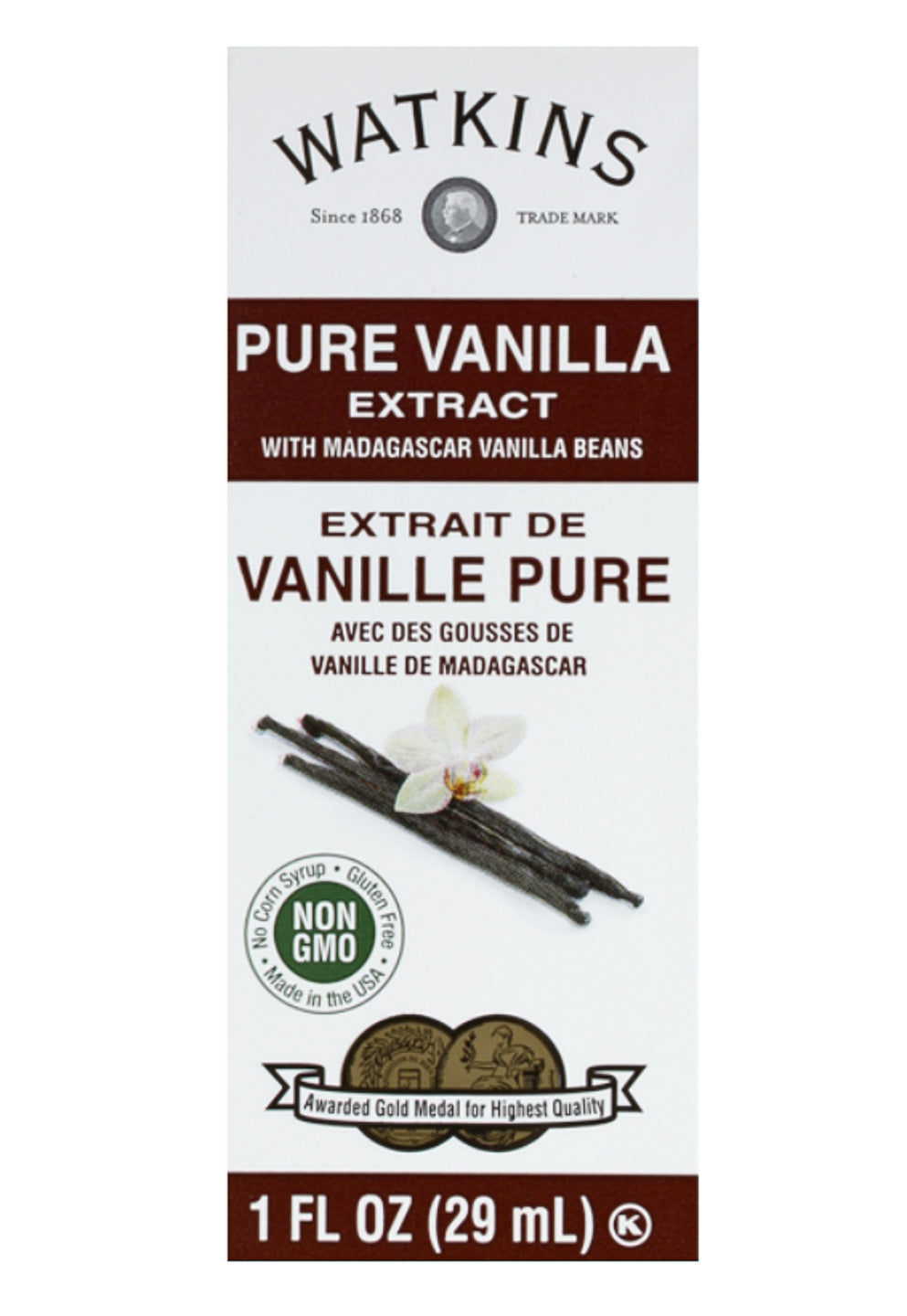 Watkins Pure Vanilla Extract with Madagascar vanilla beans